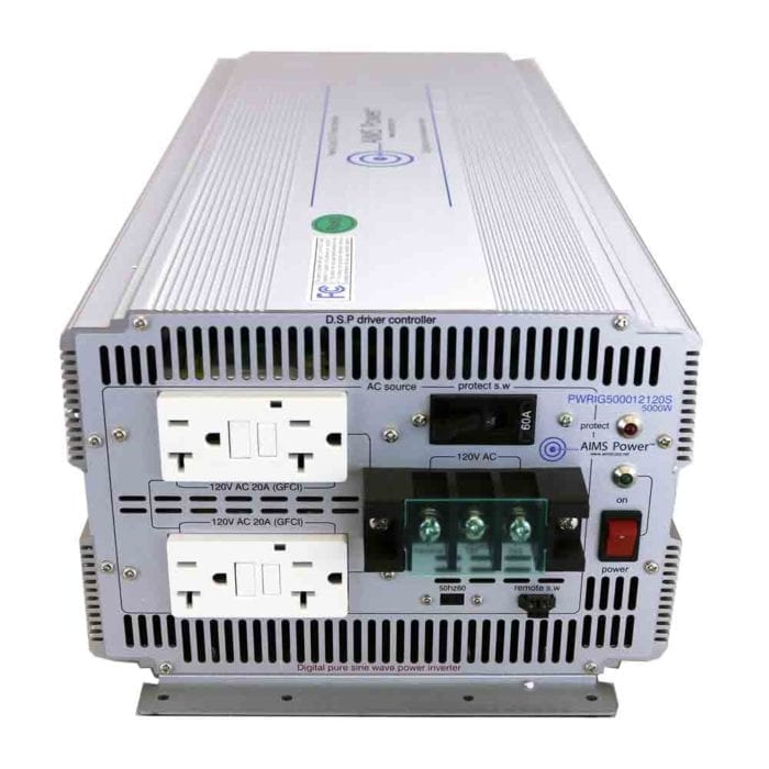 5000 WATT PURE SINE INVERTER INDUSTRIAL GRADE 24 VDC TO 120 VAC